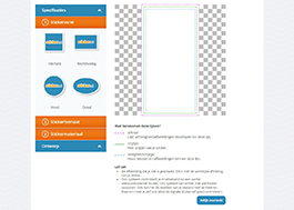 printscreen van de ontwerpmodule