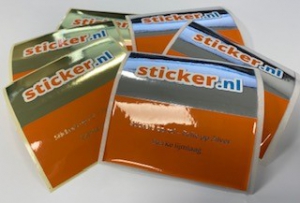 gouden en zilveren stickers