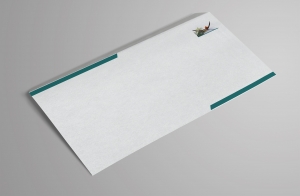 een blanco envelop