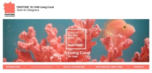 printscreen van de kleur living coral