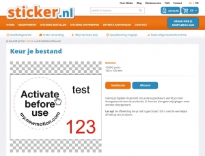 printscreen van uploadmodule