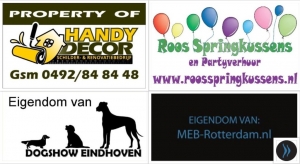 verschillende voorbeelden van naamstickers verschillende voorbeelden van naamstickers