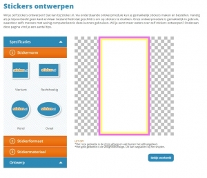 ontwerpmodule Stickers ontwerpen