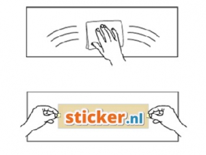 Stickers plakken