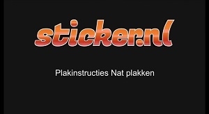 screenshot van filmpje nat plakken