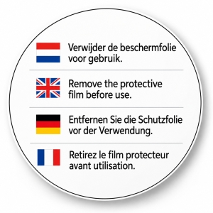sticker in meerdere talen