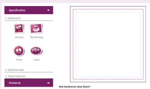printscreen van de ontwerpmodule