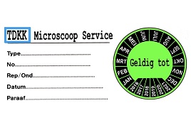 voorbeeld van een keuringssticker