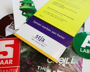 verschillende soorten stickers