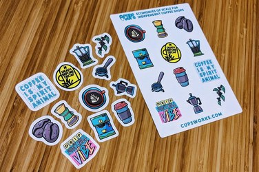 Meerdere stickers op een vel bestellen