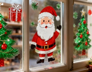 kerst raamstickers